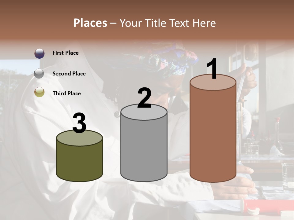 A Woman Is Doing Something In A Lab PowerPoint Template