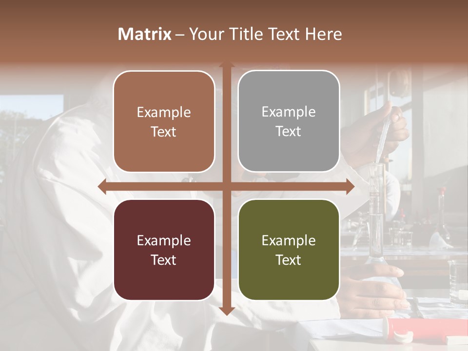 A Woman Is Doing Something In A Lab PowerPoint Template