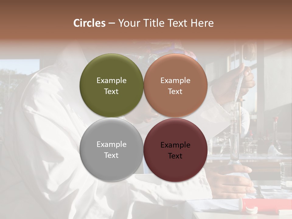 A Woman Is Doing Something In A Lab PowerPoint Template