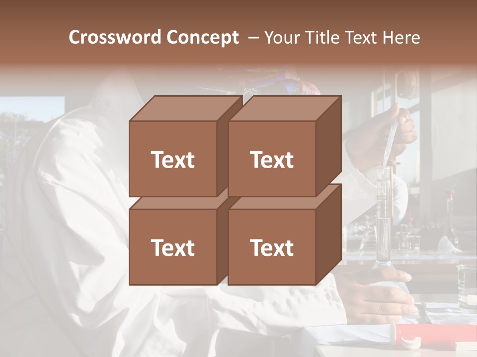 A Woman Is Doing Something In A Lab PowerPoint Template