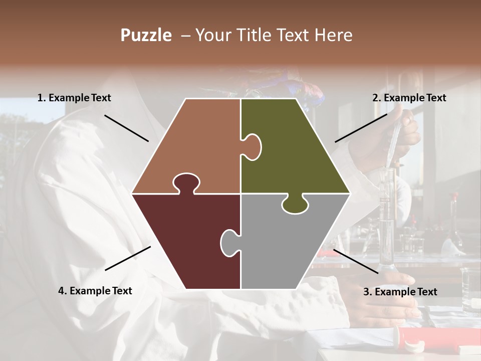 A Woman Is Doing Something In A Lab PowerPoint Template