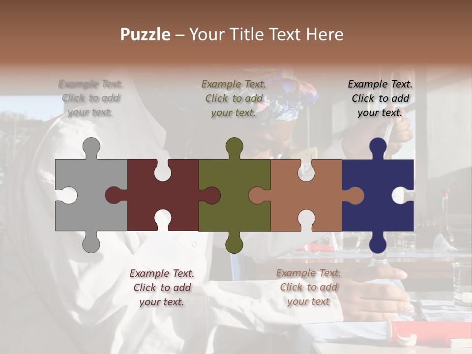 A Woman Is Doing Something In A Lab PowerPoint Template