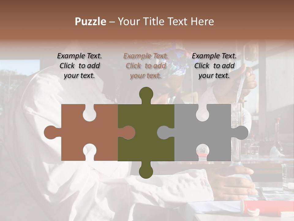 A Woman Is Doing Something In A Lab PowerPoint Template