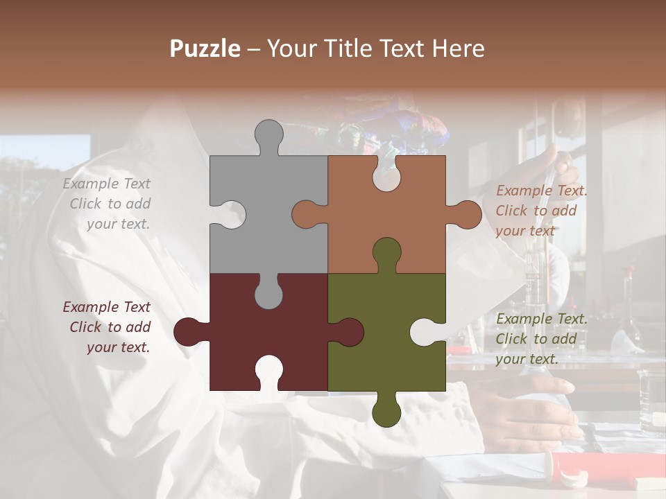 A Woman Is Doing Something In A Lab PowerPoint Template