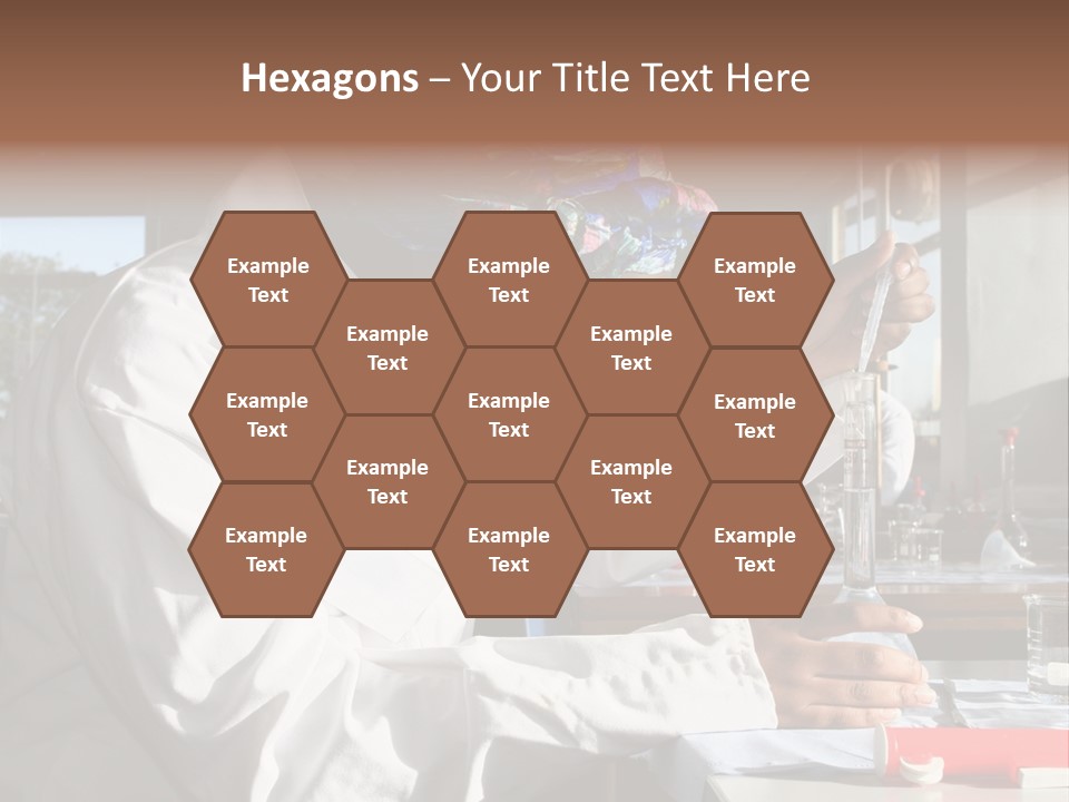A Woman Is Doing Something In A Lab PowerPoint Template