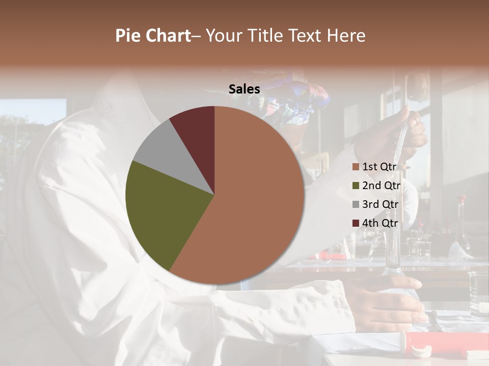 A Woman Is Doing Something In A Lab PowerPoint Template