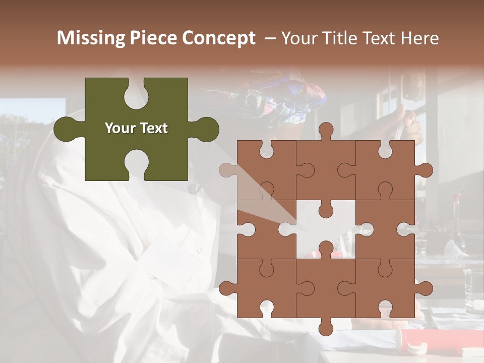 A Woman Is Doing Something In A Lab PowerPoint Template