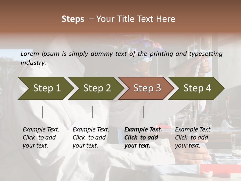 A Woman Is Doing Something In A Lab PowerPoint Template