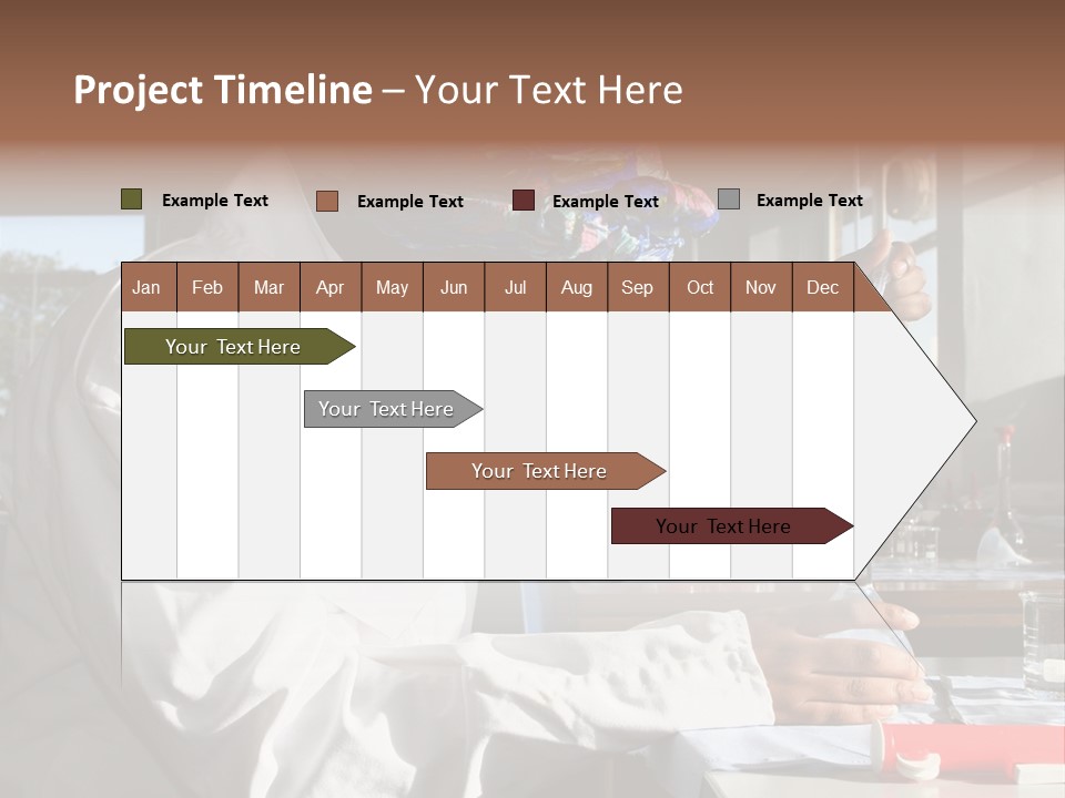 A Woman Is Doing Something In A Lab PowerPoint Template