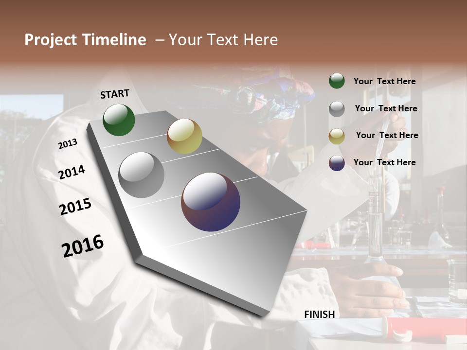A Woman Is Doing Something In A Lab PowerPoint Template