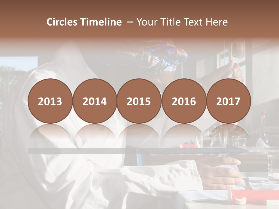 A Woman Is Doing Something In A Lab PowerPoint Template