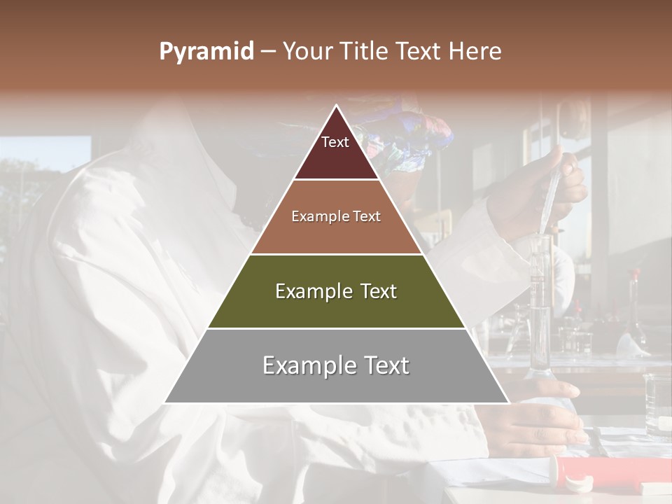 A Woman Is Doing Something In A Lab PowerPoint Template