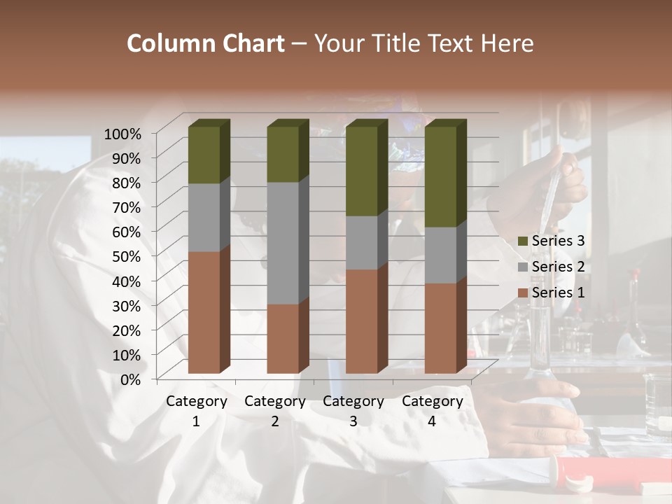 A Woman Is Doing Something In A Lab PowerPoint Template