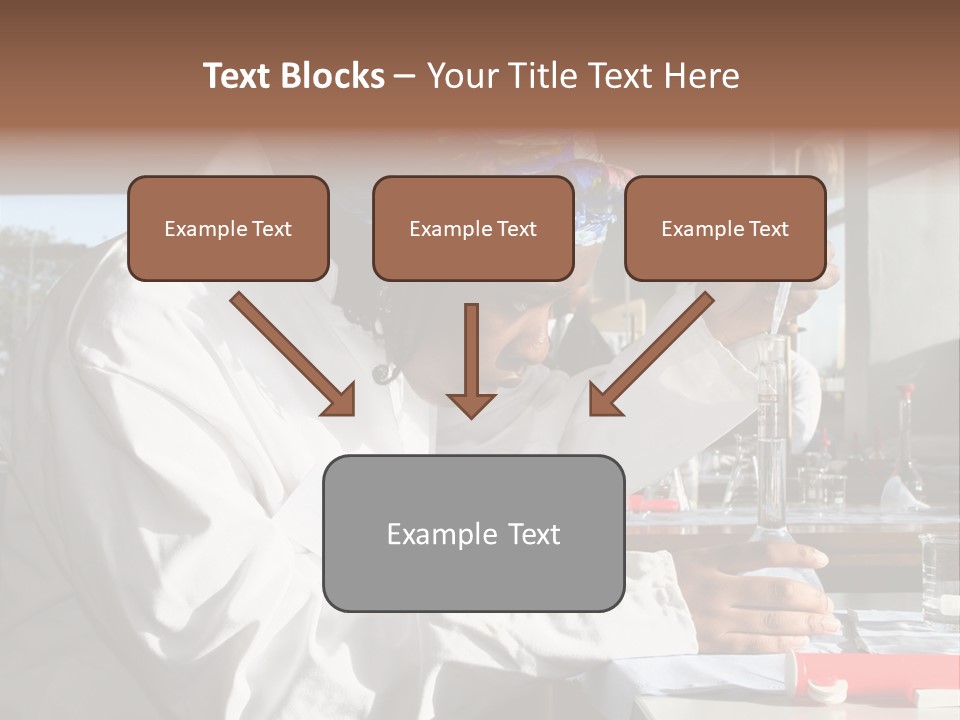 A Woman Is Doing Something In A Lab PowerPoint Template