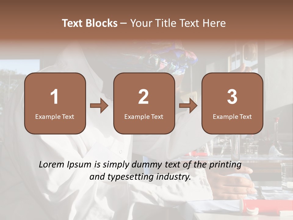 A Woman Is Doing Something In A Lab PowerPoint Template