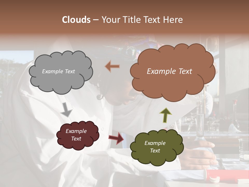 A Woman Is Doing Something In A Lab PowerPoint Template