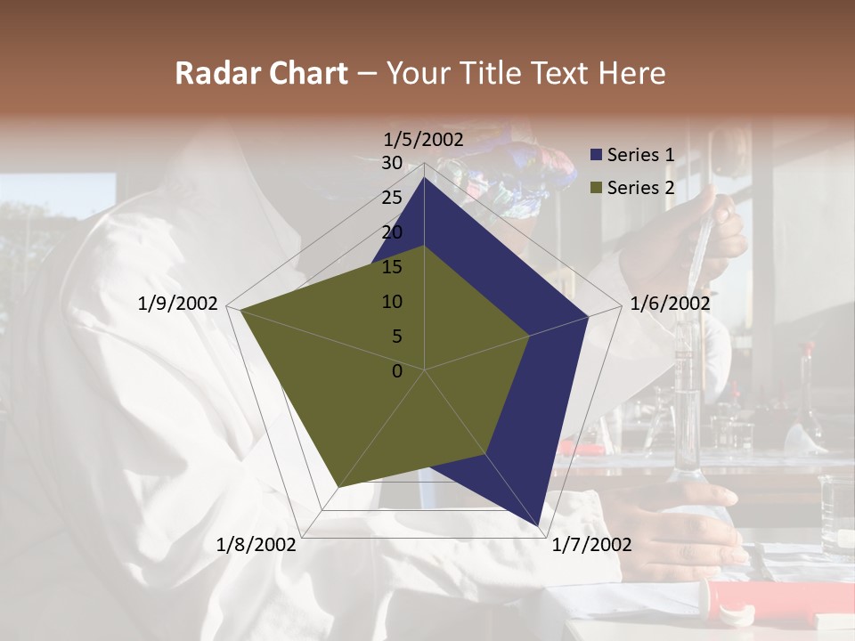 A Woman Is Doing Something In A Lab PowerPoint Template