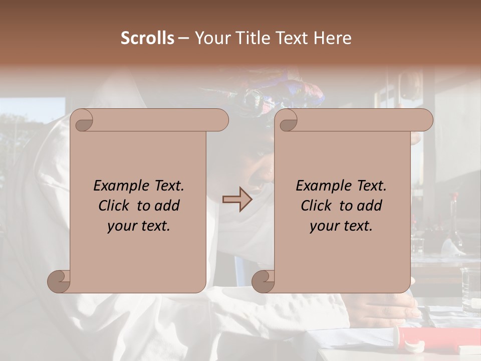 A Woman Is Doing Something In A Lab PowerPoint Template