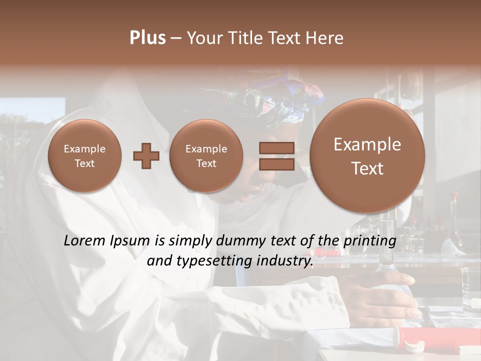 A Woman Is Doing Something In A Lab PowerPoint Template