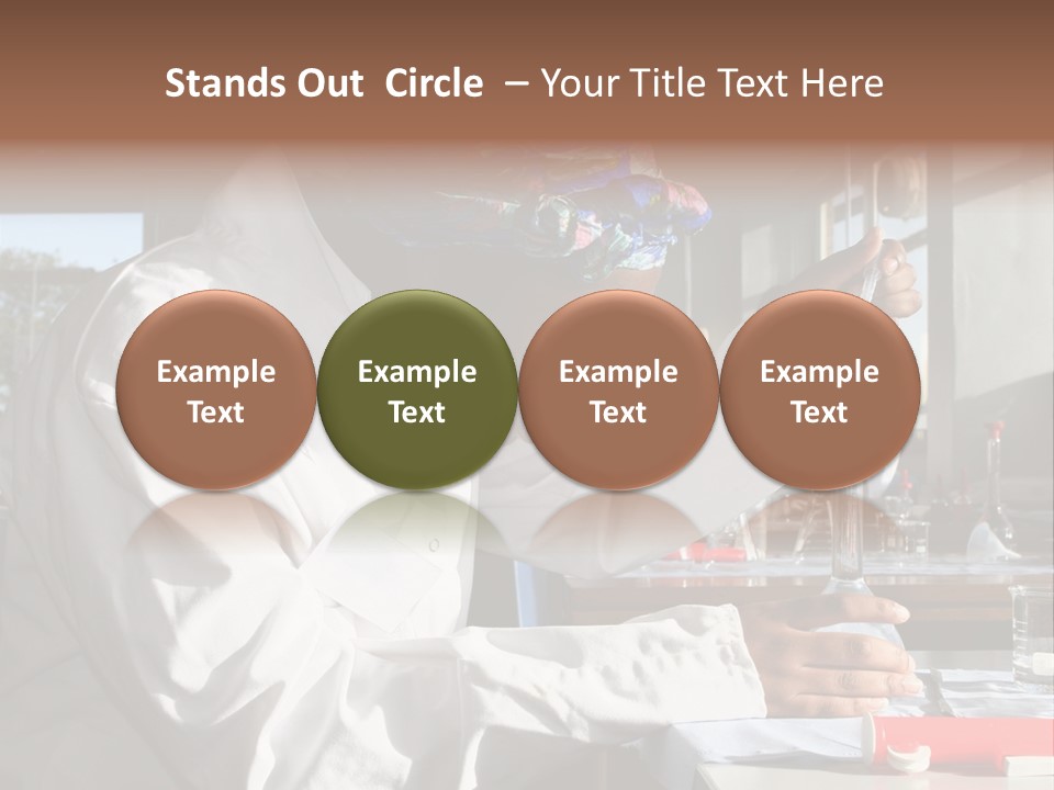 A Woman Is Doing Something In A Lab PowerPoint Template