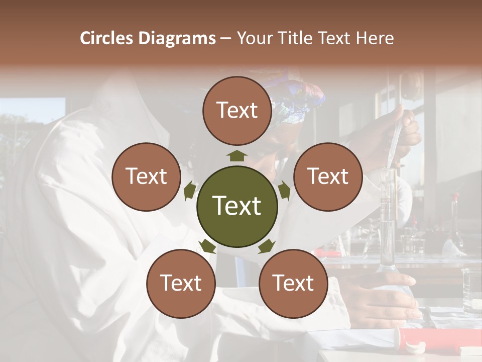 A Woman Is Doing Something In A Lab PowerPoint Template