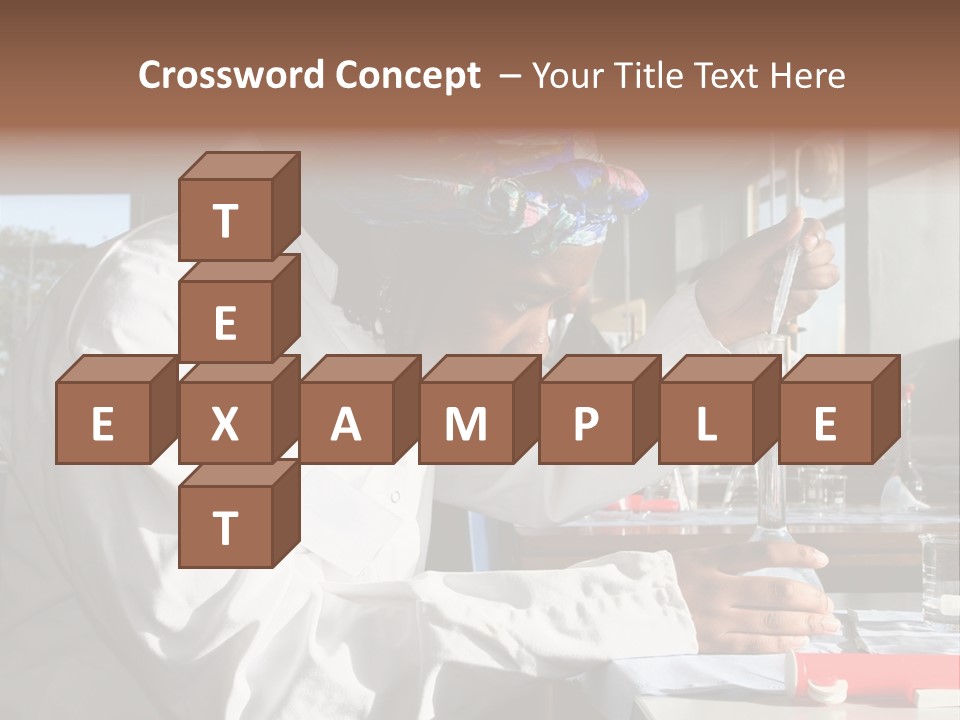 A Woman Is Doing Something In A Lab PowerPoint Template