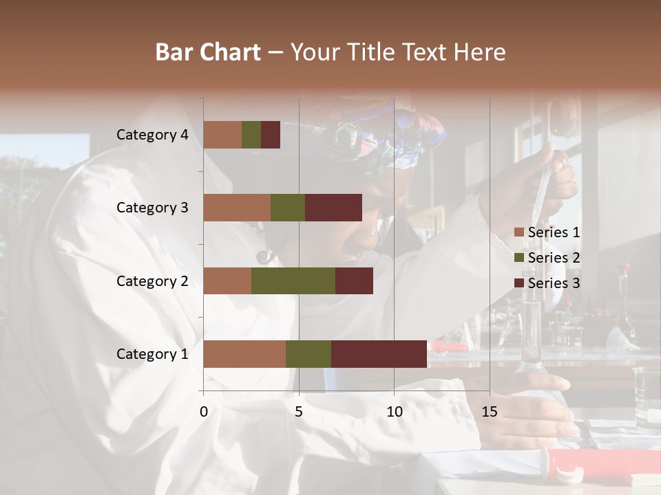 A Woman Is Doing Something In A Lab PowerPoint Template
