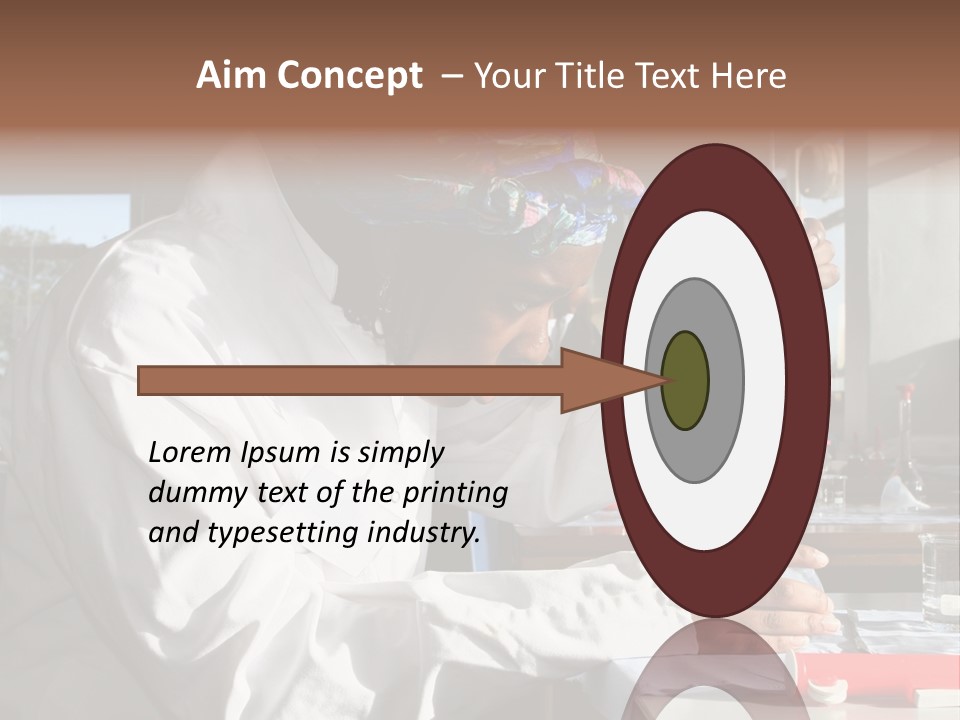 A Woman Is Doing Something In A Lab PowerPoint Template