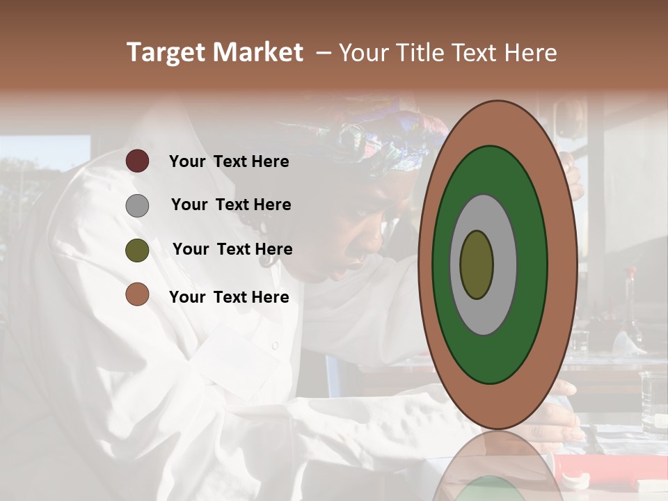 A Woman Is Doing Something In A Lab PowerPoint Template