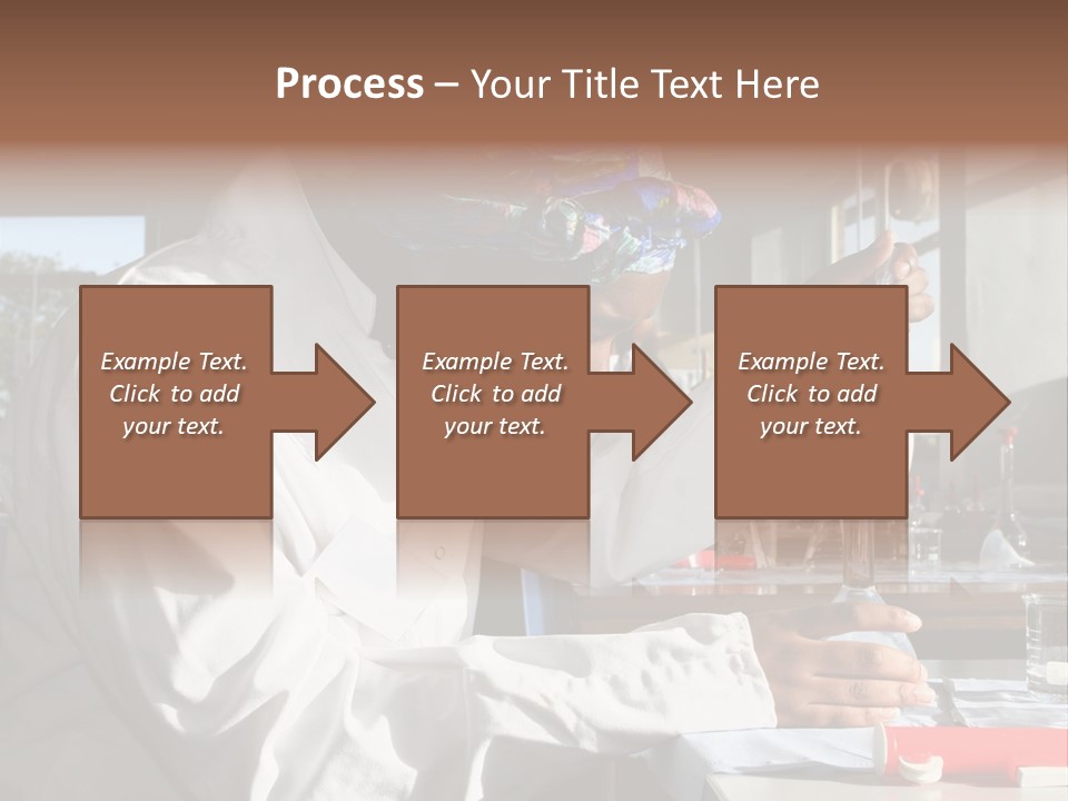 A Woman Is Doing Something In A Lab PowerPoint Template