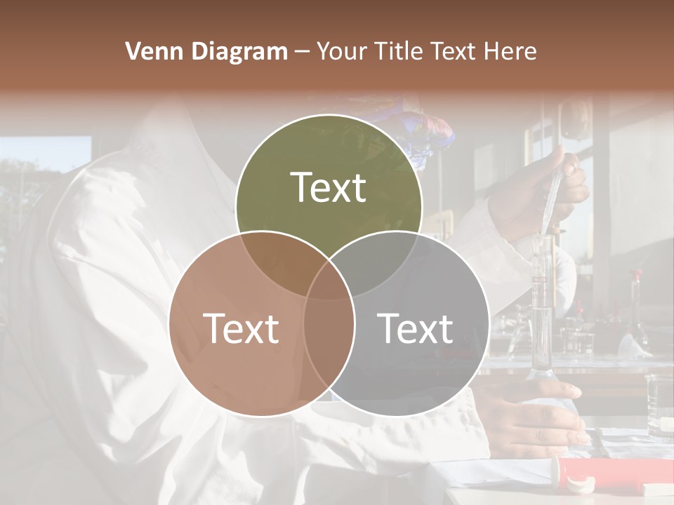 A Woman Is Doing Something In A Lab PowerPoint Template