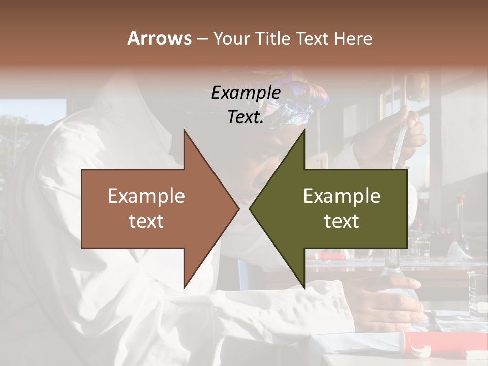 A Woman Is Doing Something In A Lab PowerPoint Template