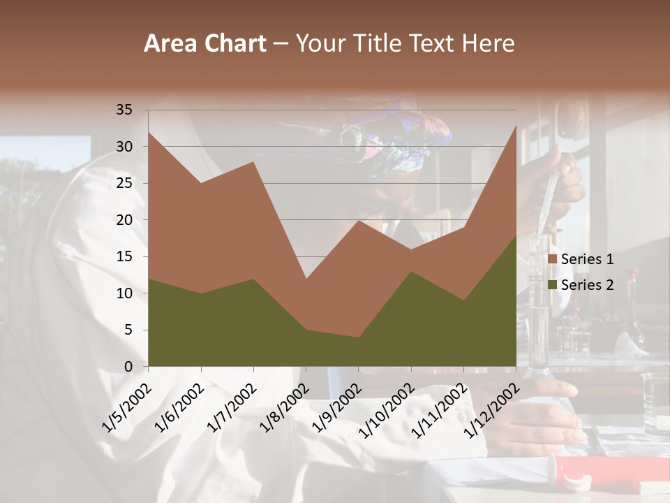 A Woman Is Doing Something In A Lab PowerPoint Template