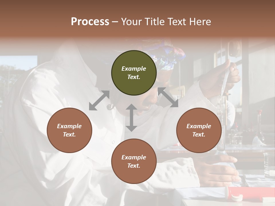 A Woman Is Doing Something In A Lab PowerPoint Template