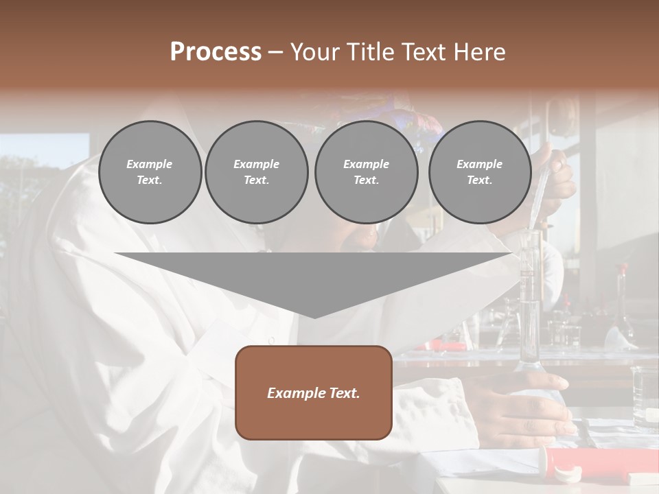 A Woman Is Doing Something In A Lab PowerPoint Template