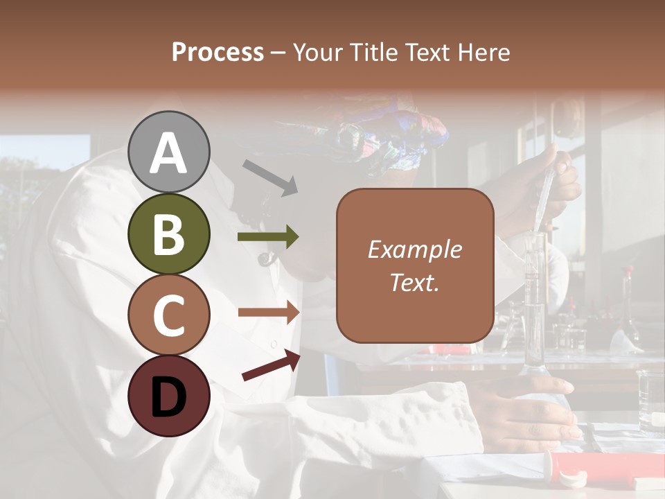 A Woman Is Doing Something In A Lab PowerPoint Template