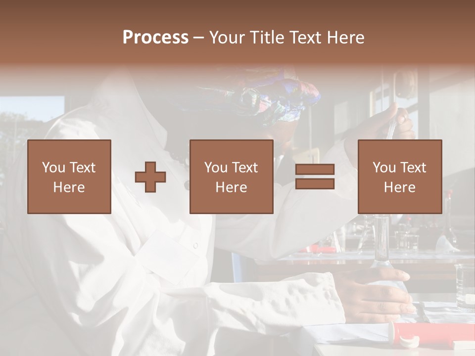 A Woman Is Doing Something In A Lab PowerPoint Template