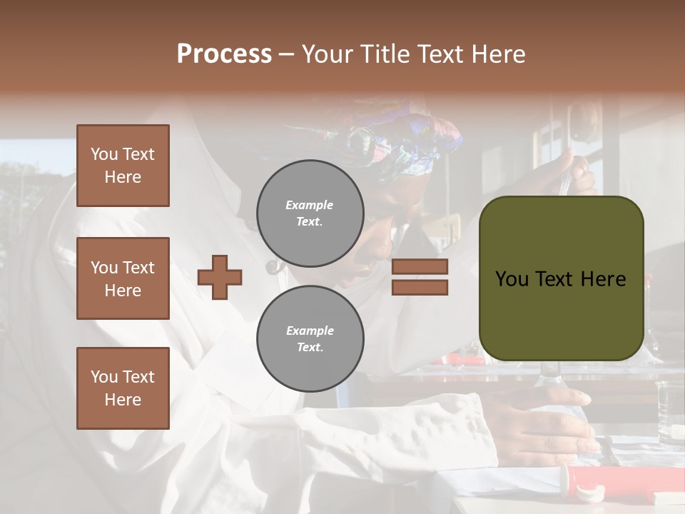 A Woman Is Doing Something In A Lab PowerPoint Template