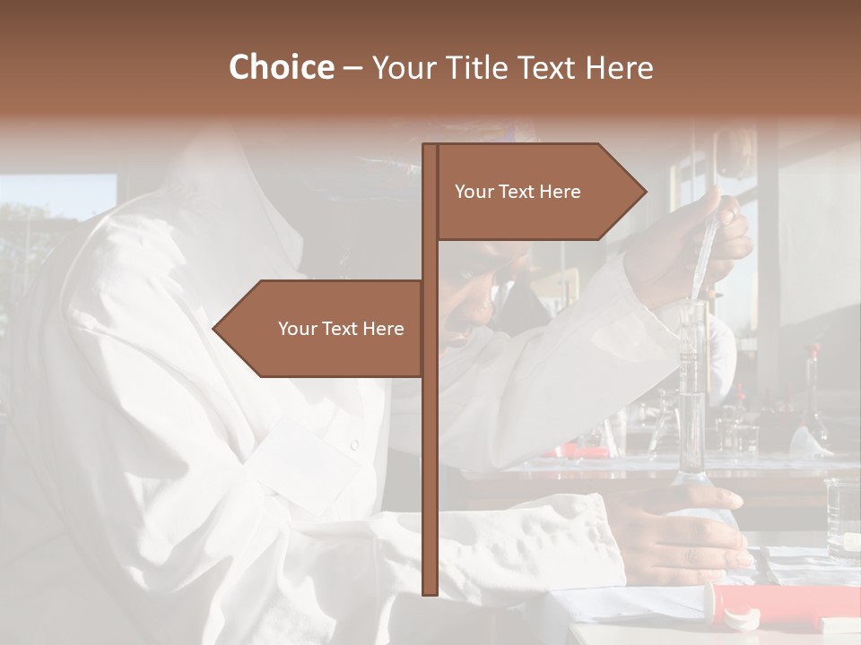 A Woman Is Doing Something In A Lab PowerPoint Template