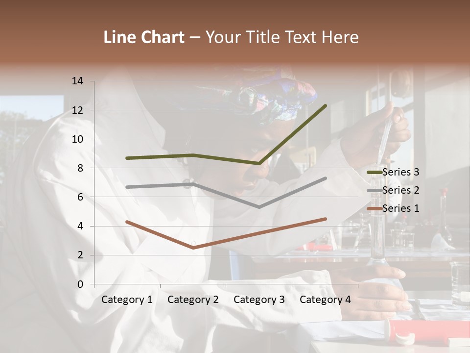 A Woman Is Doing Something In A Lab PowerPoint Template