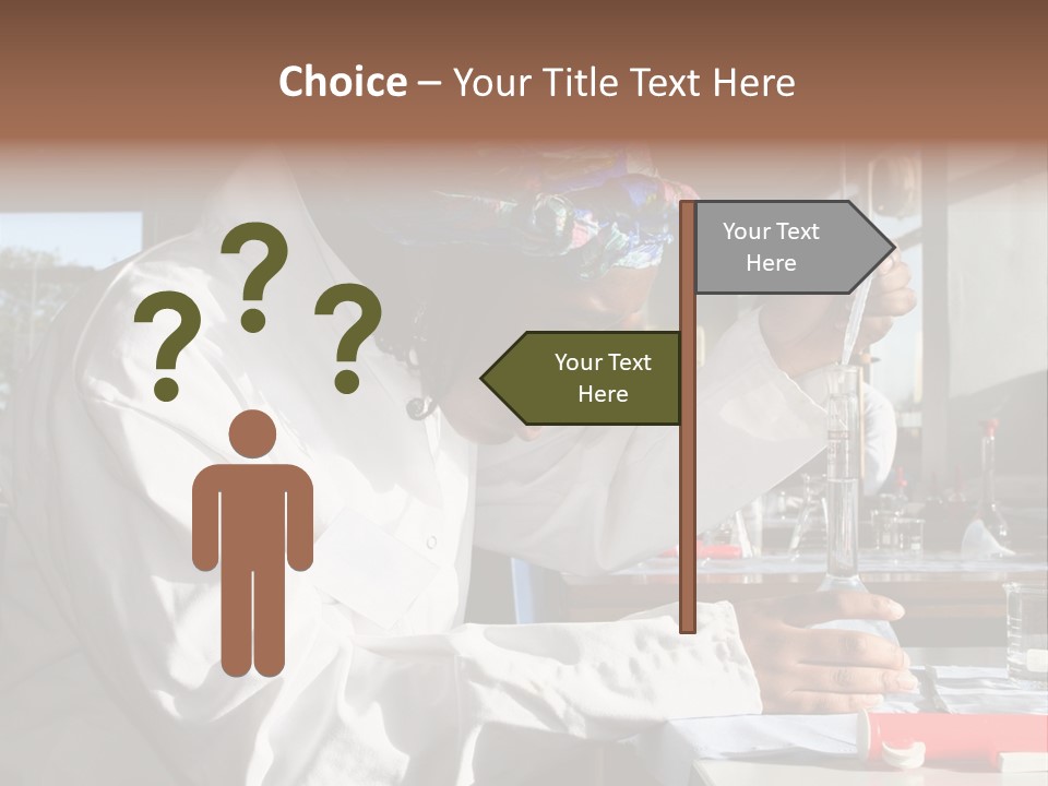 A Woman Is Doing Something In A Lab PowerPoint Template