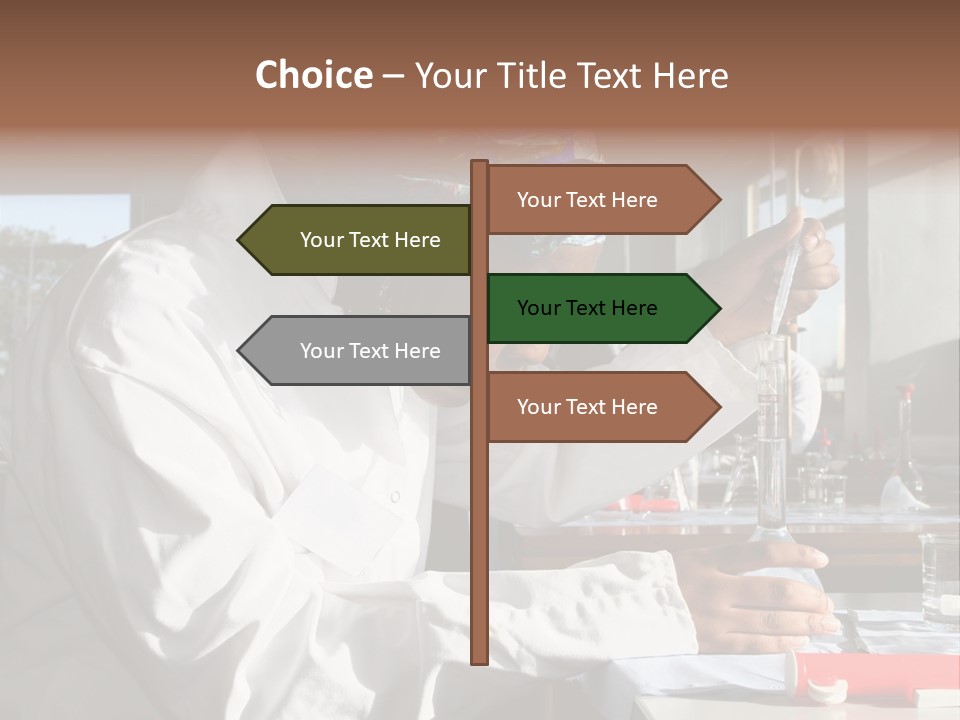 A Woman Is Doing Something In A Lab PowerPoint Template