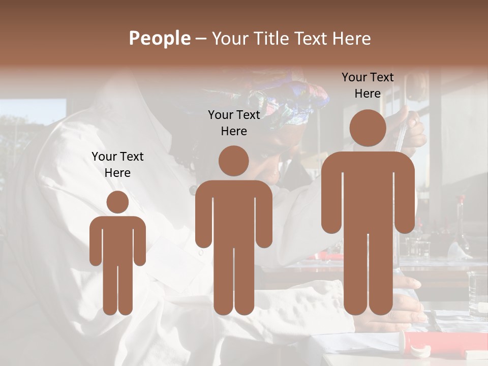 A Woman Is Doing Something In A Lab PowerPoint Template