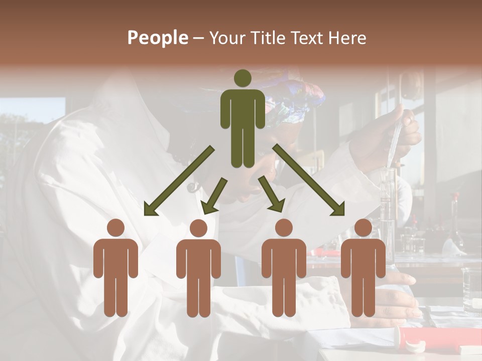 A Woman Is Doing Something In A Lab PowerPoint Template