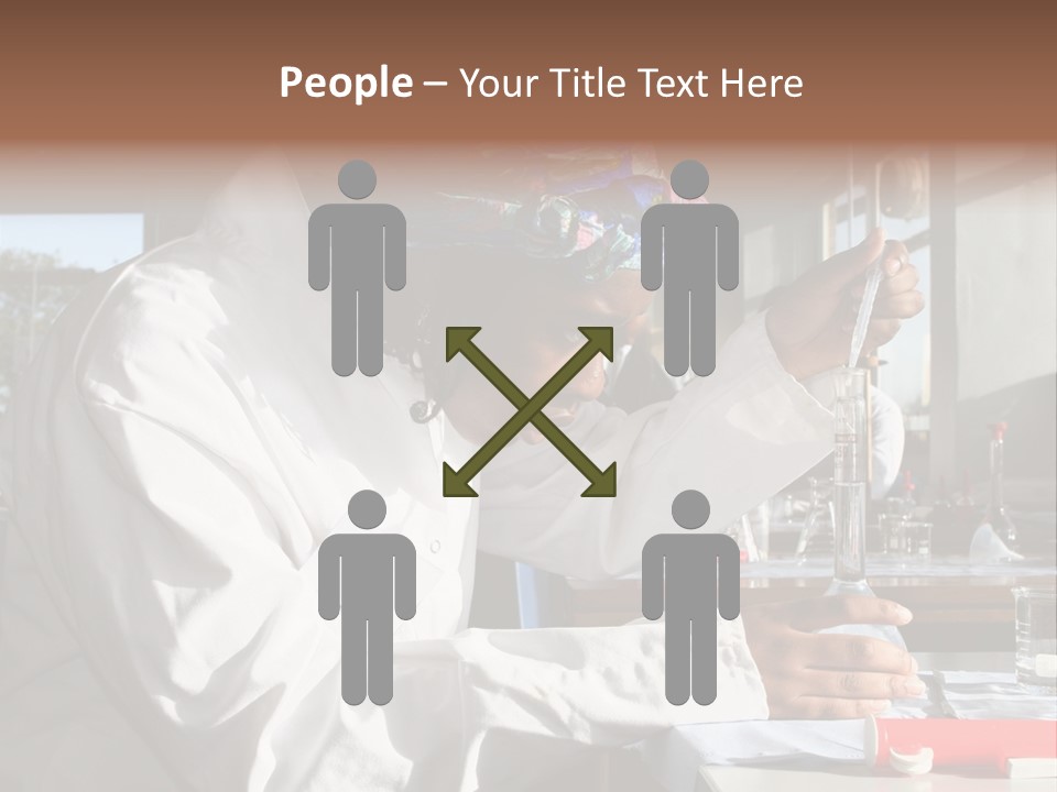 A Woman Is Doing Something In A Lab PowerPoint Template
