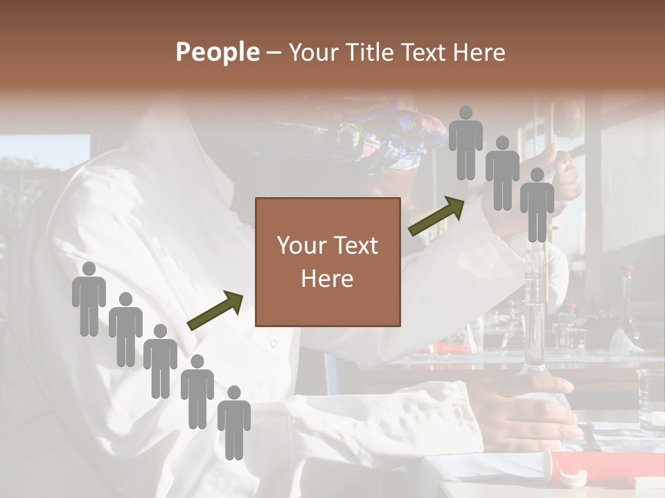 A Woman Is Doing Something In A Lab PowerPoint Template