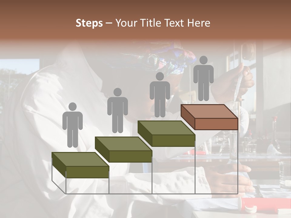 A Woman Is Doing Something In A Lab PowerPoint Template