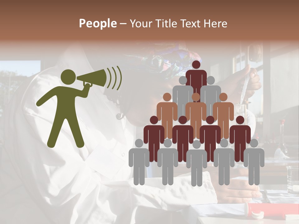 A Woman Is Doing Something In A Lab PowerPoint Template