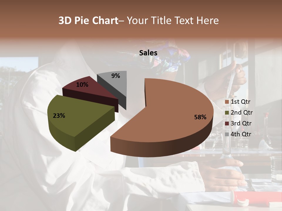 A Woman Is Doing Something In A Lab PowerPoint Template