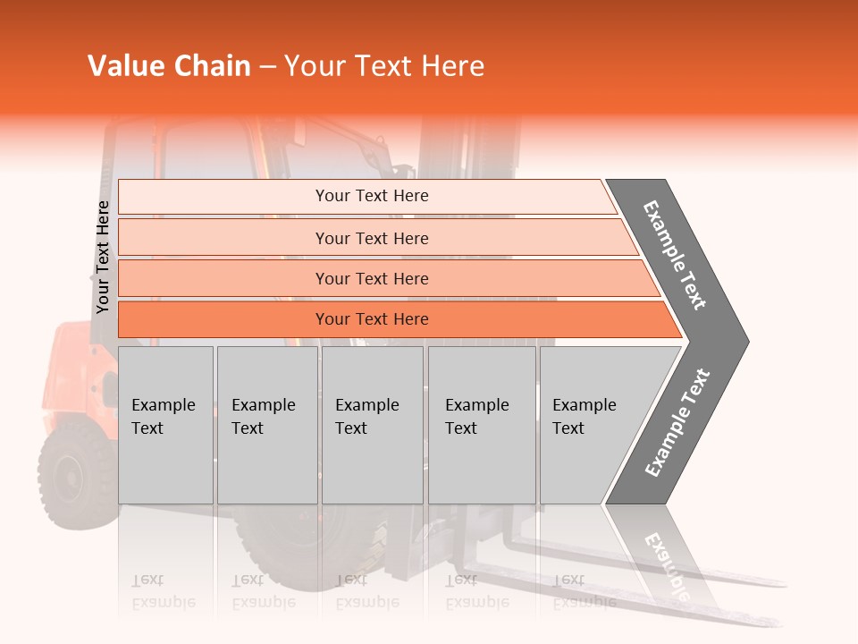 Forklift Isolated PowerPoint Template